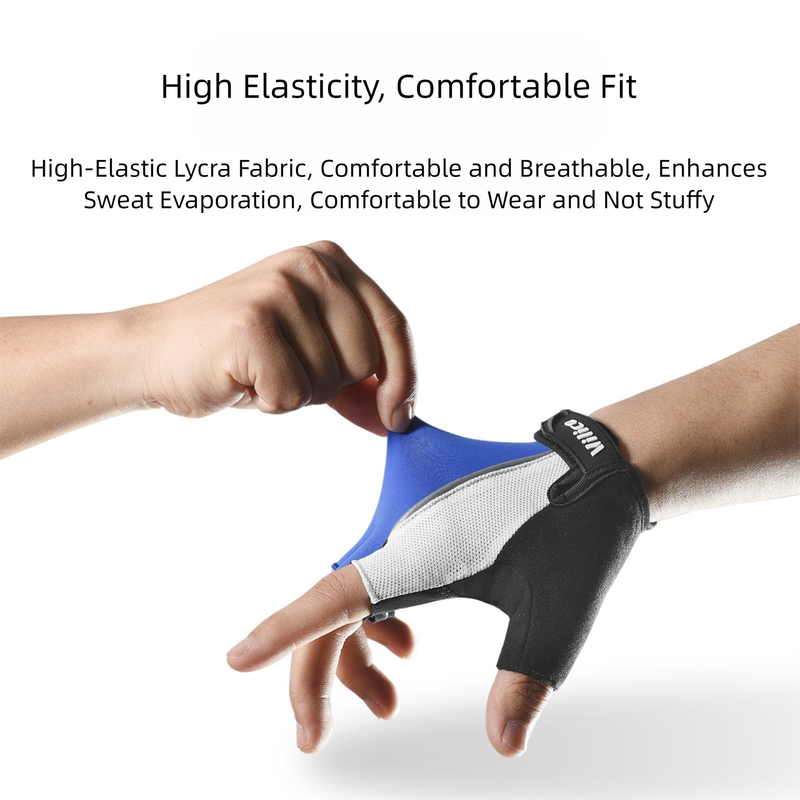 Size XL Red Padded Half-Finger Cycling Gloves - Breathable Shock-Absorbing Workout Gloves for Gym & Fitness