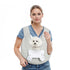 Grey Quilted Hands-Free Pet Carrier Sling - Comfortable Front Pack for Small Dogs & Cats