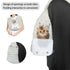 Light Khaki Quilted Hands-Free Pet Carrier Sling - Comfortable Front Pack for Small Dogs & Cats