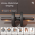 Grey Assisted Rebound Ab Roller with Foldable Knee Pad - Dual Wheel Core Trainer for Home Gym