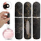 Black Chic Marble Travel Perfume Atomizer Set (3-Pack) - 5ml Leakproof Bottom-Fill Spray Bottles