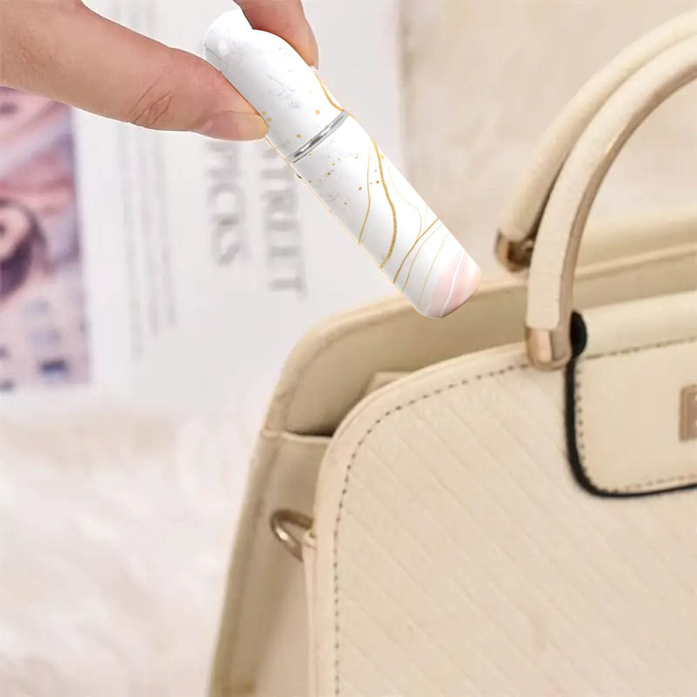 Black Chic Marble Travel Perfume Atomizer Set (3-Pack) - 5ml Leakproof Bottom-Fill Spray Bottles