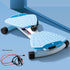 Blue Split Leg & Waist Twister Board - Core Abdominal Trainer with Resistance Bands for Home Fitness