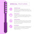 Light Pink Germanium Stone Facial Roller - Uplifting & Sculpting Beauty Massager for Face and Body