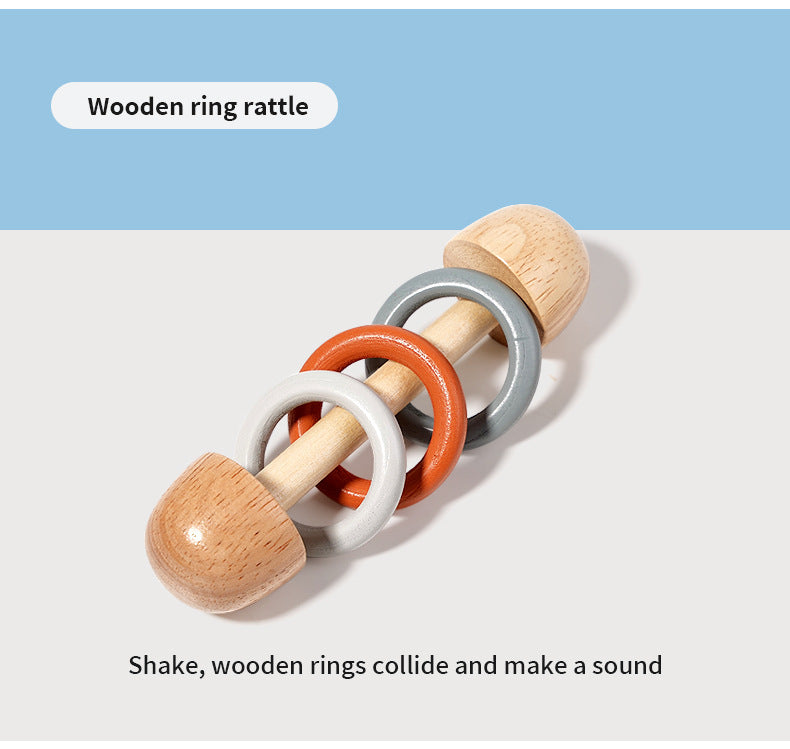 Wooden Musical Instrument Set for Toddlers - 6 Piece Montessori Percussion Toy Kit for Early Learning