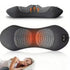 Dark Grey 3-in-1 Heated Back Stretcher with Vibration Massage & Traction Lift — Memory Foam Lumbar Support Cushion for Home Therapy and Pain Relief