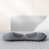 Light Grey 3-in-1 Heated Back Stretcher with Vibration Massage & Traction Lift — Memory Foam Lumbar Support Cushion for Home Therapy and Pain Relief