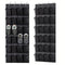 Black Over the Door Shoe Organizer with 24 Mesh Pockets - Space Saving Hanging Storage for Shoes, Accessories, Pantry