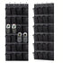 Black Over the Door Shoe Organizer with 24 Mesh Pockets - Space Saving Hanging Storage for Shoes, Accessories, Pantry