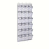 White Over the Door Shoe Organizer with 24 Mesh Pockets - Space Saving Hanging Storage for Shoes, Accessories, Pantry