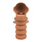 Brown Portable Collapsible Pet Water Bottle for Dogs Outdoor Travel Drinking Dispenser Silicone Pet Water Cup