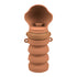 Brown Portable Collapsible Pet Water Bottle for Dogs Outdoor Travel Drinking Dispenser Silicone Pet Water Cup