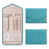 Blue Portable Jewelry Roll Bag Travel Organiser High-End Delicate Accessories Necklace Earring Ring Storage(Jewelry is not included)