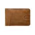 Brown Men's Genuine Leather Wallet Vintage Casual Short Bi-fold Cowhide Money Clip Card Holder
