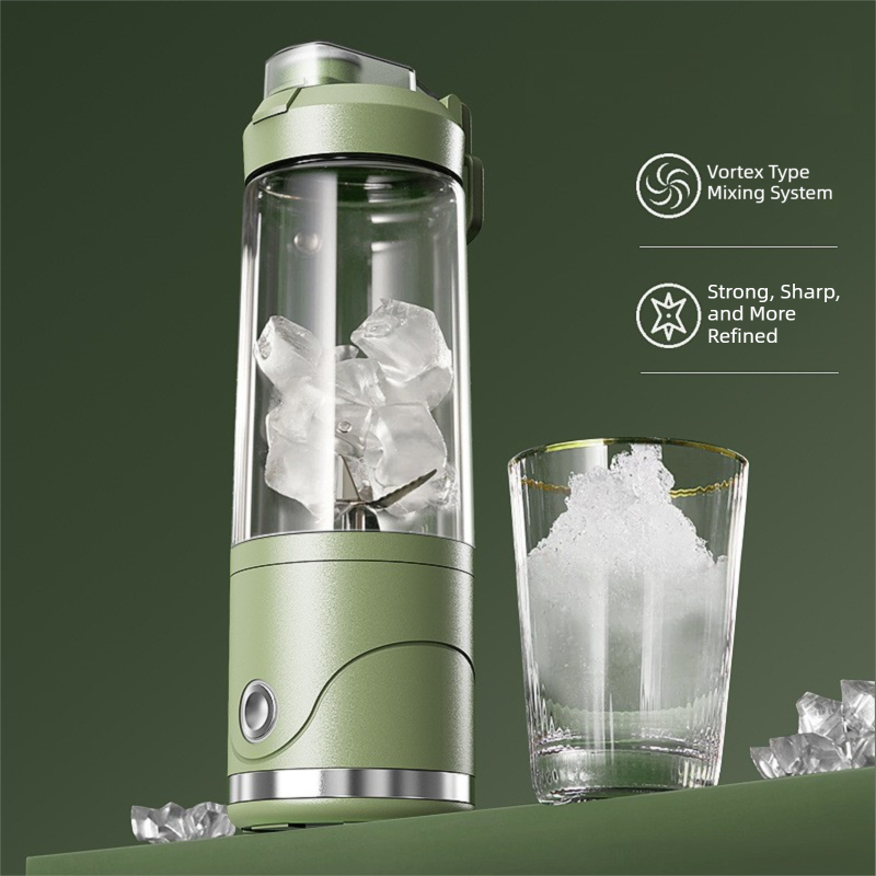 White Portable Automatic Rechargeable Blender Wireless Juicer Mini Ice Crusher for Smoothies & Shakes