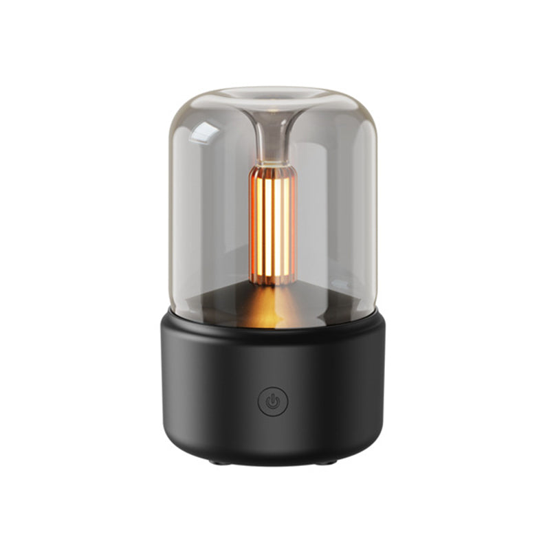 Black Creative Candleligh Aromatherapy Diffuser USB Desktop Ambient Candle Lamp Humidifier