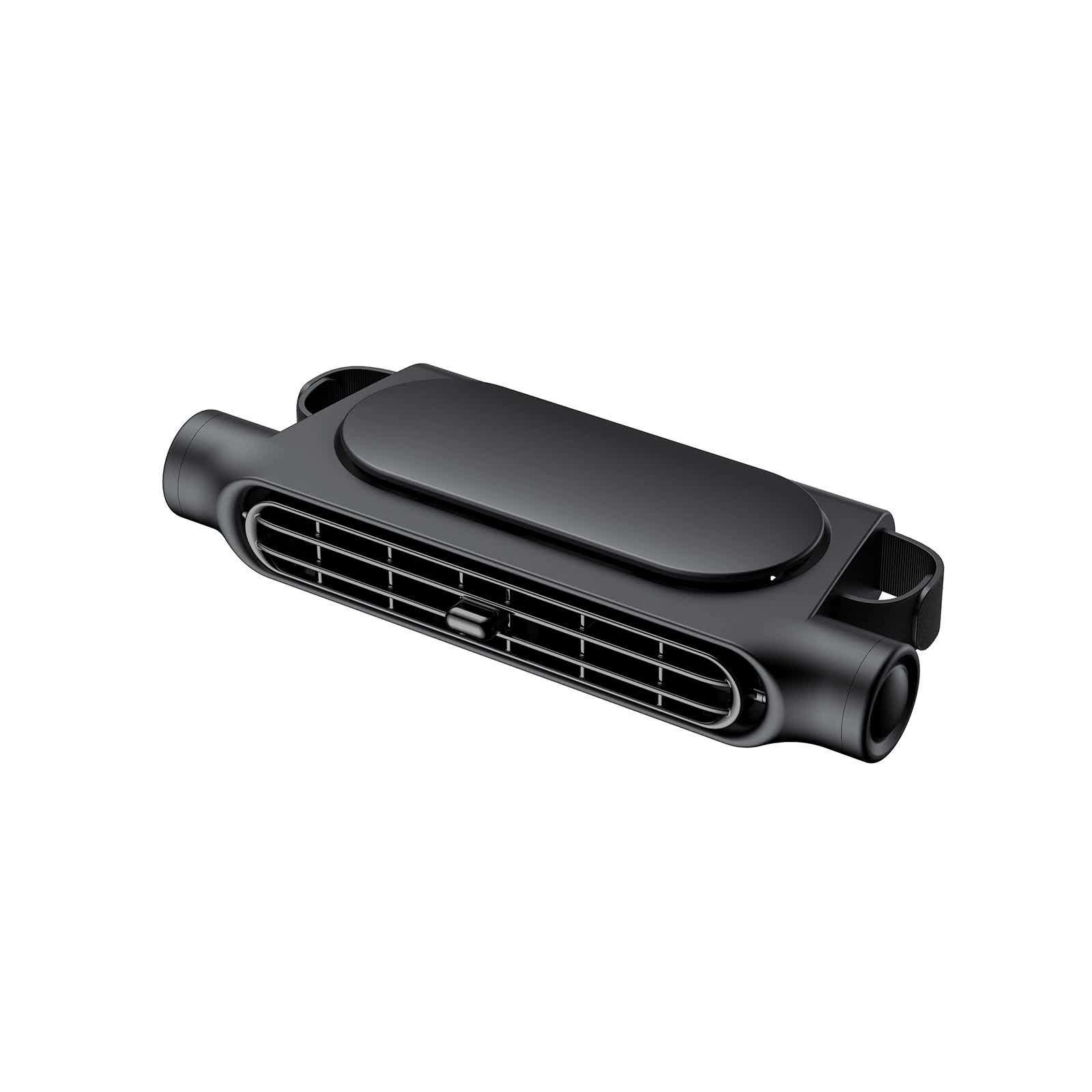 Black Car Seat Back Headrest Fan USB Powered Turbine Cooling Fan with 3 Adjustable Speeds