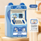 Blue Kids Electronic ATM Piggy Bank - Password Safe Box with Auto Scroll & Music - Educational Saving Toy