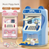 Blue Kids Electronic ATM Piggy Bank - Password Safe Box with Auto Scroll & Music - Educational Saving Toy