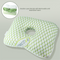 Green Ergonomic Ear Pillow with Hole for Side Sleepers - Pressure Relief Cushion for Ear Pain, Piercings & CNH - Washable Cover