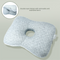 Grey Ergonomic Ear Pillow with Hole for Side Sleepers - Pressure Relief Cushion for Ear Pain, Piercings & CNH - Washable Cover
