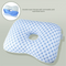 Blue Ergonomic Ear Pillow with Hole for Side Sleepers - Pressure Relief Cushion for Ear Pain, Piercings & CNH - Washable Cover