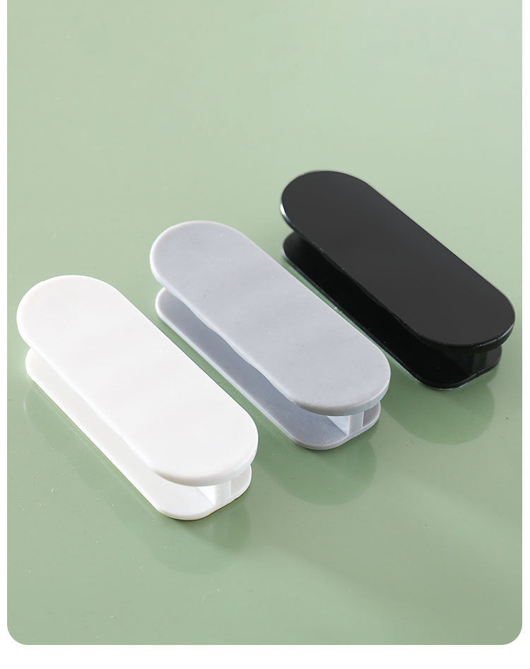 Grey 10-Pack No-Drill Window Handle Cabinet Pulls - Adhesive Mounting for Easy Installation