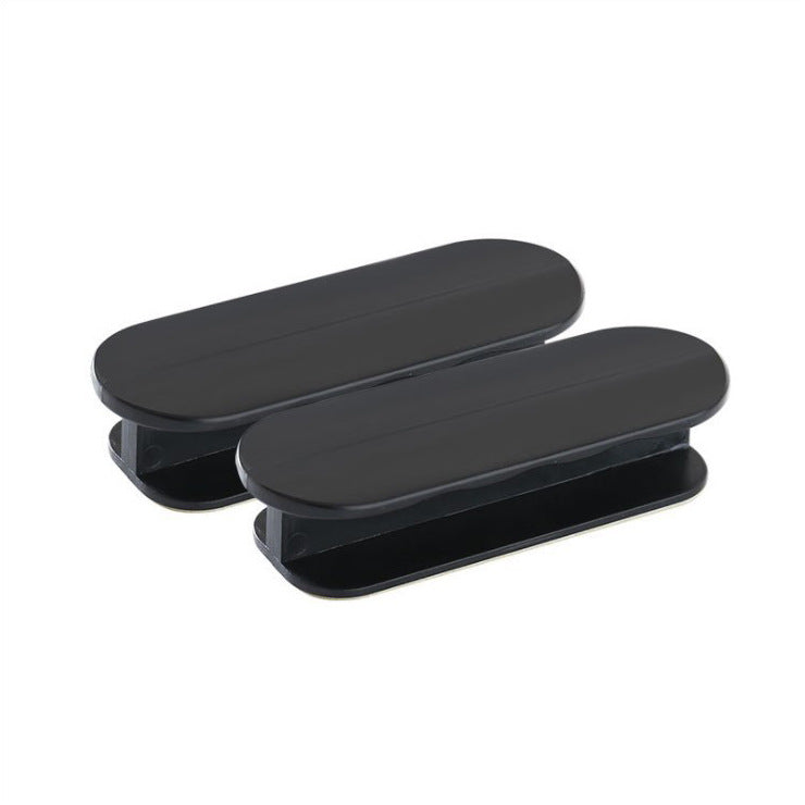 Black 10-Pack No-Drill Window Handle Cabinet Pulls - Adhesive Mounting for Easy Installation