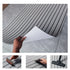 Grey Striped EVA Boat Deck Mat - Waterproof Non-Slip Flooring for Yacht, Boat, and Outdoor Use(2400x450x6mm)