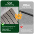 Grey Striped EVA Boat Deck Mat - Waterproof Non-Slip Flooring for Yacht, Boat, and Outdoor Use(2400x450x6mm)