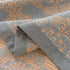 Grey and Orange Cotton Three-Layer Gauze Bed Cover Set - Reversible Vintage Printed Blanket with Two Pillowcases for Year-Round Use(120*150cm)