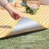 Yellow Lightweight Thickened Picnic Mat – Waterproof Outdoor Camping Ground Sheet for Hiking, Parks and Picnics(1.5*2M）
