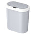 Grey Smart Sensor Trash Can – 15L Capacity, Compact Design for Home Use with Automatic Induction Opening(Three sensor modes)