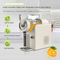 White Compact Home Cold Drink & Ice Cream Maker – Multi-Functional Slush, Milkshake, Coffee, Cocktail & Ice Cream Machine with Auto-Clean Function (AU Plug)