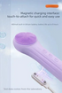 Purple Multi-Functional Silicone Facial Cleansing Brush – Ultrasonic & Heat Infusion Beauty Device