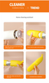 Green Multifunctional Banana-Shaped Lint Remover – Portable Sticky Hair Cleaner with 6 Replaceable Rolls