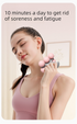 Pink Portable 6-Wheel Massage Roller – Quiet, Compact Muscle Relief Tool for Neck, Back, Legs & Shoulders
