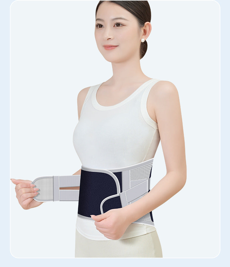 Size XXL Grey Wide Breathable Lumbar Support Belt  – Adjustable Back Brace for Pain Relief & Posture Correction