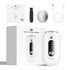 White 2-in-1 Electric Foot Care Device – Cordless Callus Remover & Skin Polisher with Dual Heads
