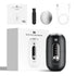 Black 2-in-1 Electric Foot Care Device – Cordless Callus Remover & Skin Polisher with Dual Heads
