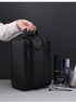 Large Capacity PU Leather Toiletry Bag - Multi-Compartment Dopp Kit & Cosmetic Organizer(black)