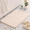 Plush Cobblestone Memory Foam Bath Mat - Super Absorbent, Non-Slip & Machine Washable(Beige 50*80㎝)
