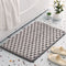Plush Cobblestone Memory Foam Bath Mat - Super Absorbent, Non-Slip & Machine Washable(Gray 50*80㎝)