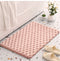 Plush Cobblestone Memory Foam Bath Mat - Super Absorbent, Non-Slip & Machine Washable(Pink 50*80㎝)
