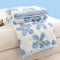 Lightweight Reversible Summer Quilt - Soft, Breathable & Machine Washable Comforter(150x200cm blue flowers)