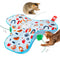 White Interactive Cat Play Tunnel & Hunting Cover - Self-Entertaining Pet Game Toy with Teasers