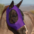 Purple 2-PCS Breathable Horse Fly Mask Set - Equestrian Fly Veils with Ears for Insect Control and Comfort
