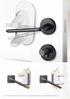 2-Pack White Child Safety Door Lever Lock - No-Drill Door Handle Lock for Home Security