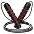 5 PCS Black-red Adjustable Steel Wire Speed Jump Rope Set - Professional Fitness Rope with Ball Bearings for Cardio, Boxing & Workout