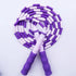 10 Pcs Purple Soft Beaded Jump Ropes, Tangle-Free Beaded Jump Rope - Adjustable Segmented Skipping Rope for Kids & Adults Fitness